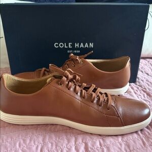 Cole Haan Men's Tan Leather Sneakers